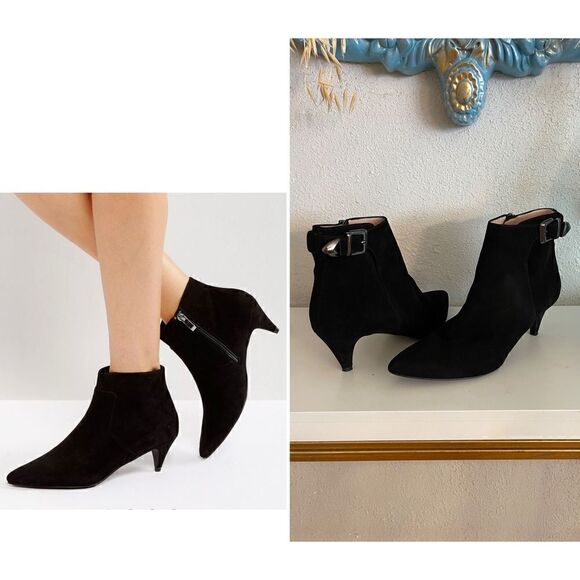 AQUATALIA made in Italy suede leather booties size 8 - Picture 1 of 9